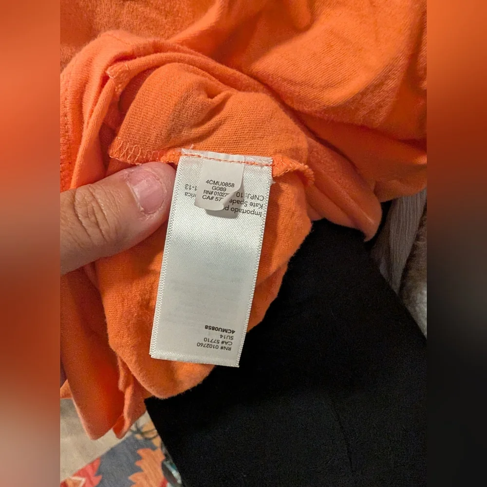 Kate Spade Saturday Orange‎ T-shirt Size Large